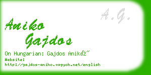 aniko gajdos business card